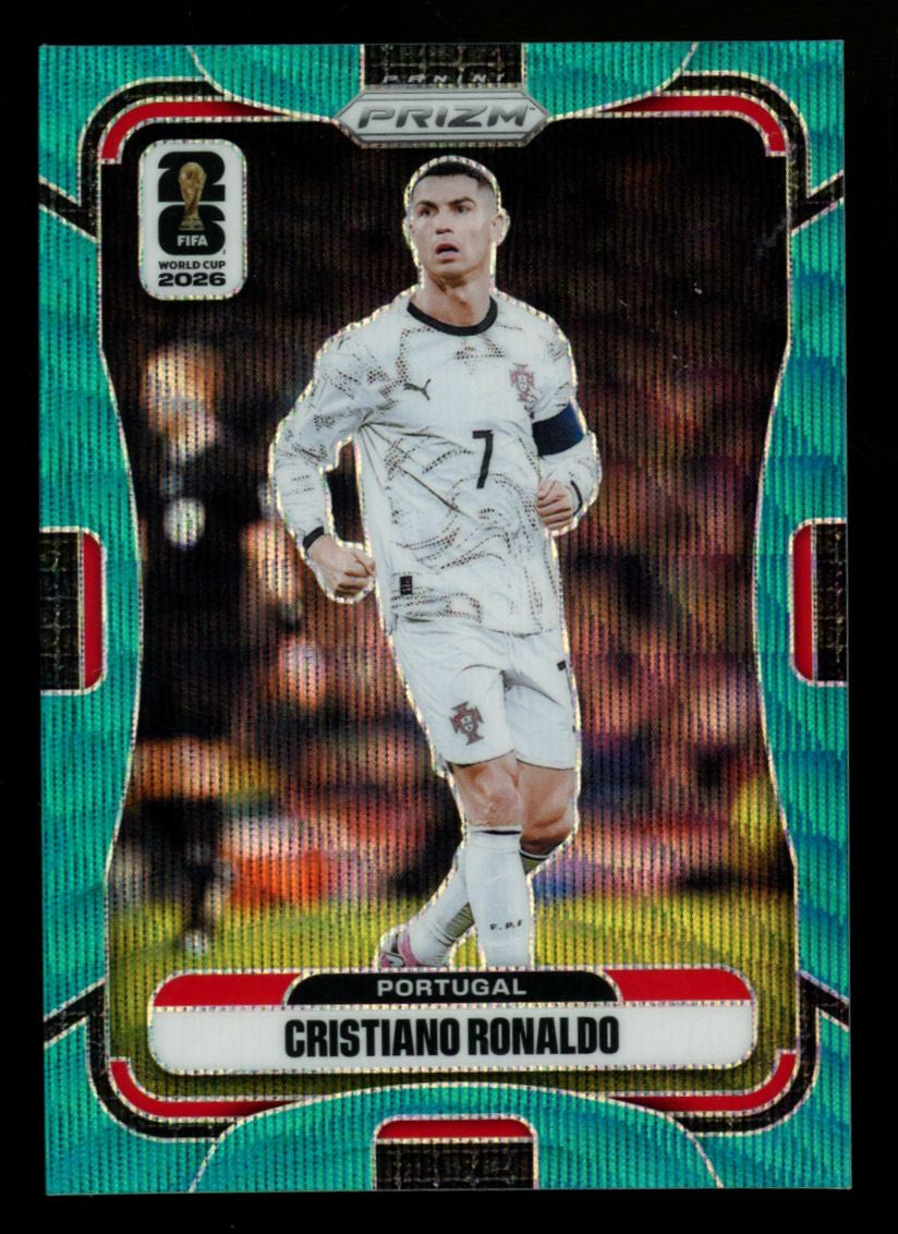 2026 Panini Prizm FIFA World Cup Cristiano Ronaldo Teal Wave /99 #367