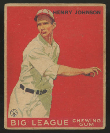 1933 Goudey Henry Johnson #14 G