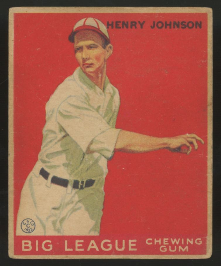 1933 Goudey Henry Johnson #14 G