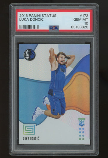 2018/19 Panini Status Luka Doncic RC #172 PSA 10