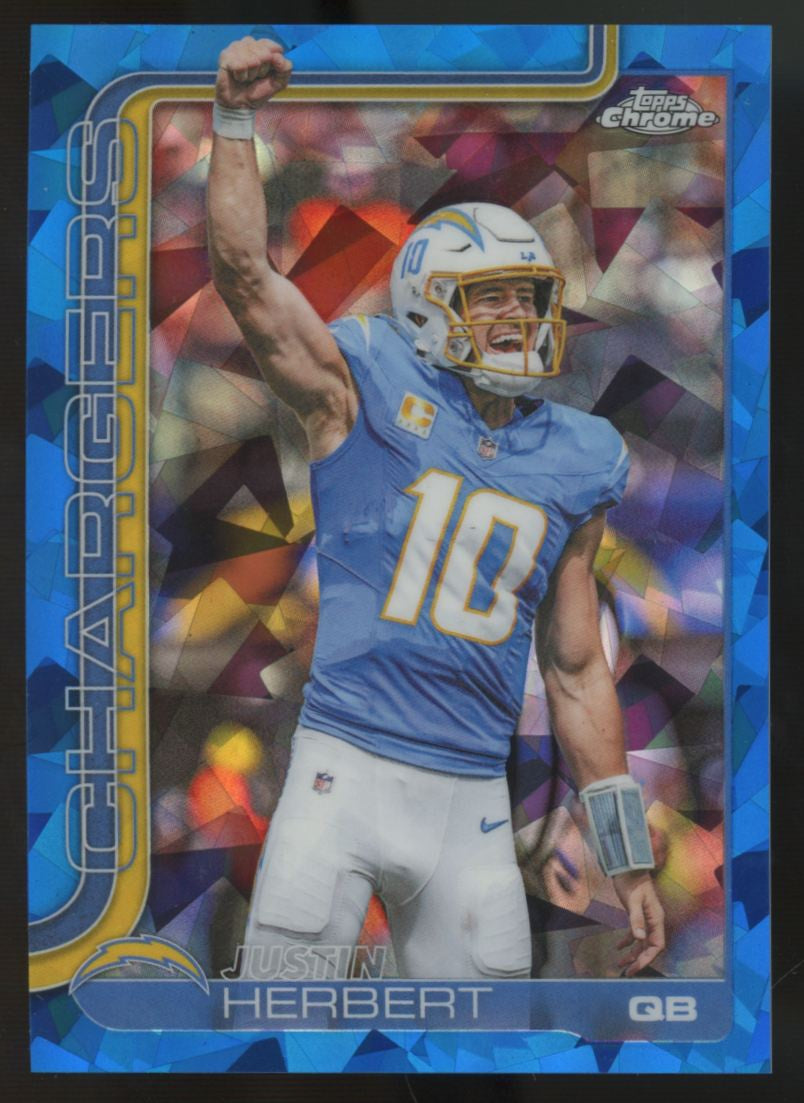 2025 Topps Chrome Sapphire Justin Herbert Image Variation SSP #158