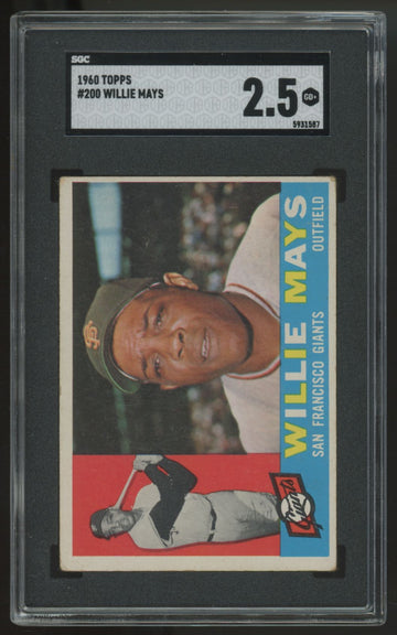 1960 Topps Willie Mays #200 SGC 2.5 *587