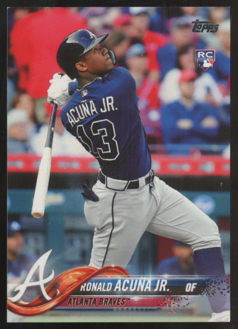 2018 Topps Series Two Ronald Acuna Jr. RC Variation #698