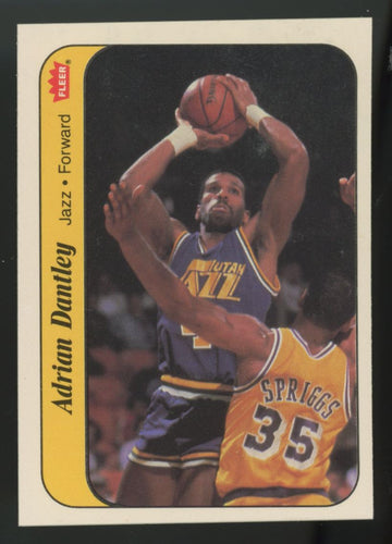 1986-87 Fleer Sticker Adrian Dantley #3  EX/MT
