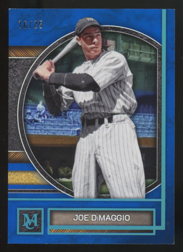 2025 Topps Museum Collection Joe DiMaggio Blue Topaz /25 #22