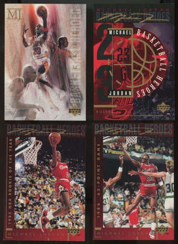1994-95 Upper Deck Basketball Heroes Michael Jordan Complete Set (10/10) NM "A"