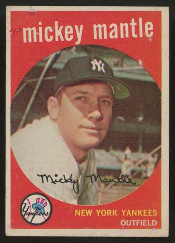 1959 Topps Mickey Mantle #10 Poor "C"