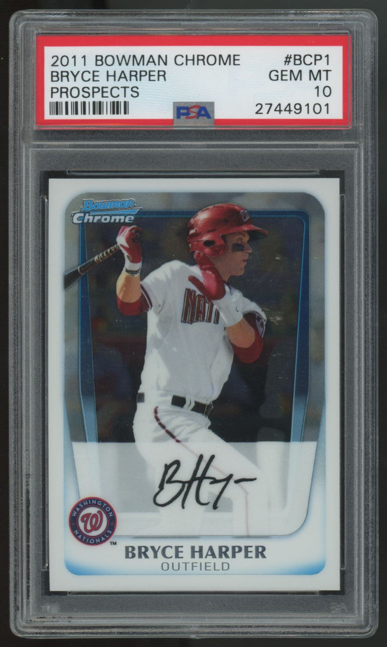 2011 Bowman Chrome Bryce Harper Prospects #BCP1 PSA 10