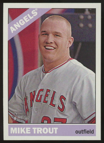 2015 Topps Heritage Mike Trout High Number SP #500