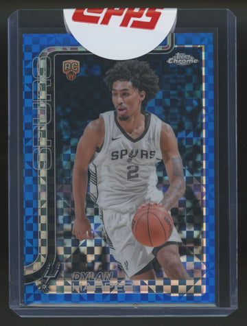 2025-26 Topps Chrome Dylan Harper RC Blue X-Fractor #252
