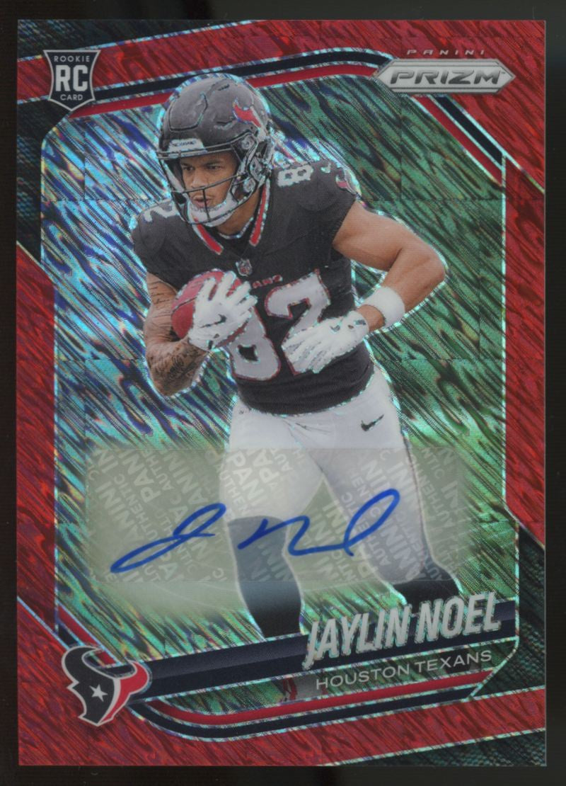 2025 Prizm Jaylin Noel RC Red Shimmer Auto /35 #386