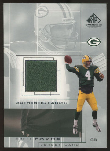 2001 SP Game Used Brett Favre Authentic Fabric Jersey #BF
