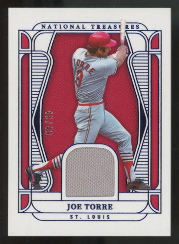 2025 Panini National Treasures Joe Torre Blue Patch /49 #MT-JT