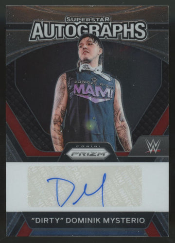 2024 Panini Prizm WWE "Dirty" Dominik Mysterio Superstar Auto #SA-DDM