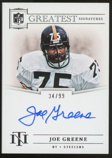 2024 National Treasures Joe Greene Greatest Signatures Auto /99 #NFLG-JG