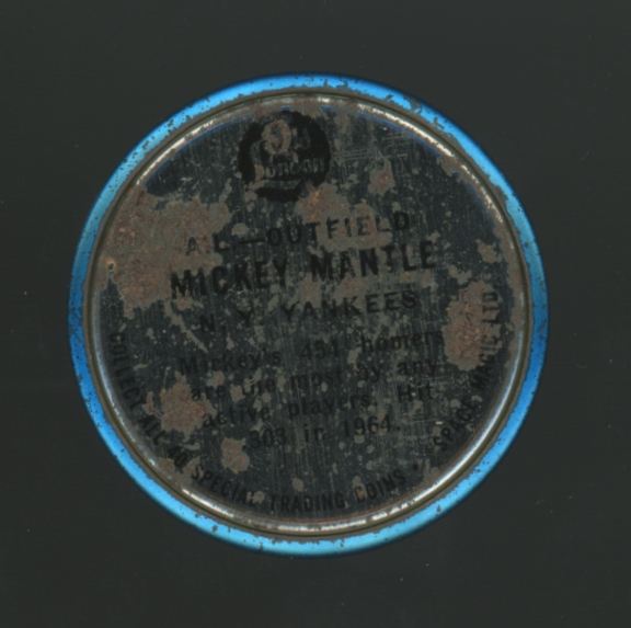 1965 Old London Mickey Mantle Coin Low Grade
