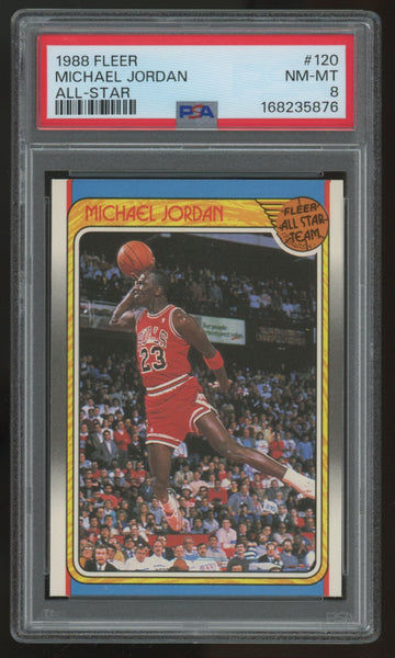 1988-89 Fleer Michael Jordan All-Star #120 PSA 8 *876