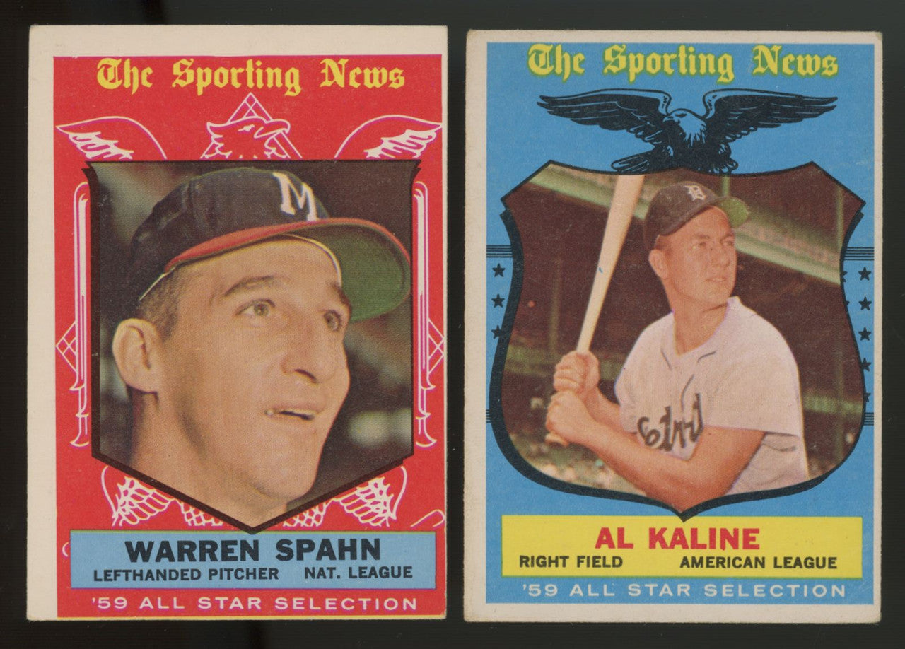 1959 Topps Baseball Near Complete Set 531/572 VG Overall