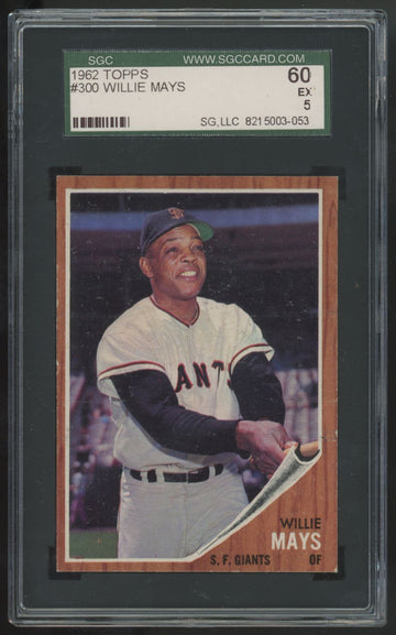 1962 Topps Willie Mays #300 SGC 5 EX