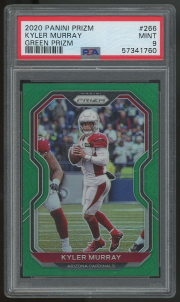 2020 Panini Prizm Kyler Murray Green #266 PSA 9