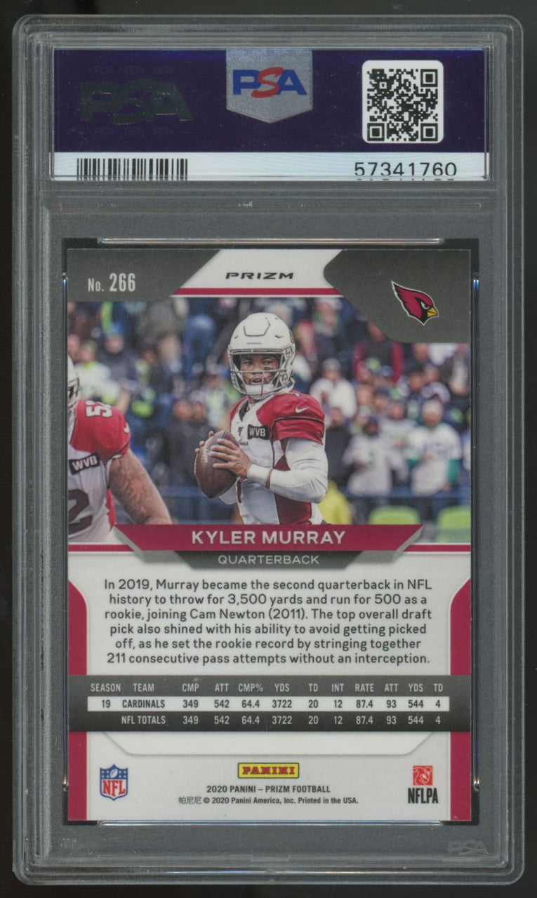 2020 Panini Prizm Kyler Murray Green #266 PSA 9