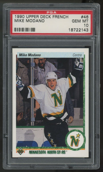 1990-91 Upper Deck French Mike Modano RC #46 PSA 10