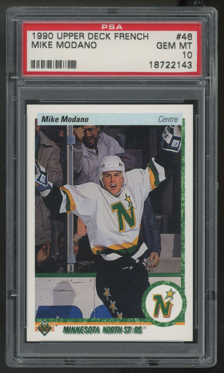1990-91 Upper Deck French Mike Modano RC #46 PSA 10