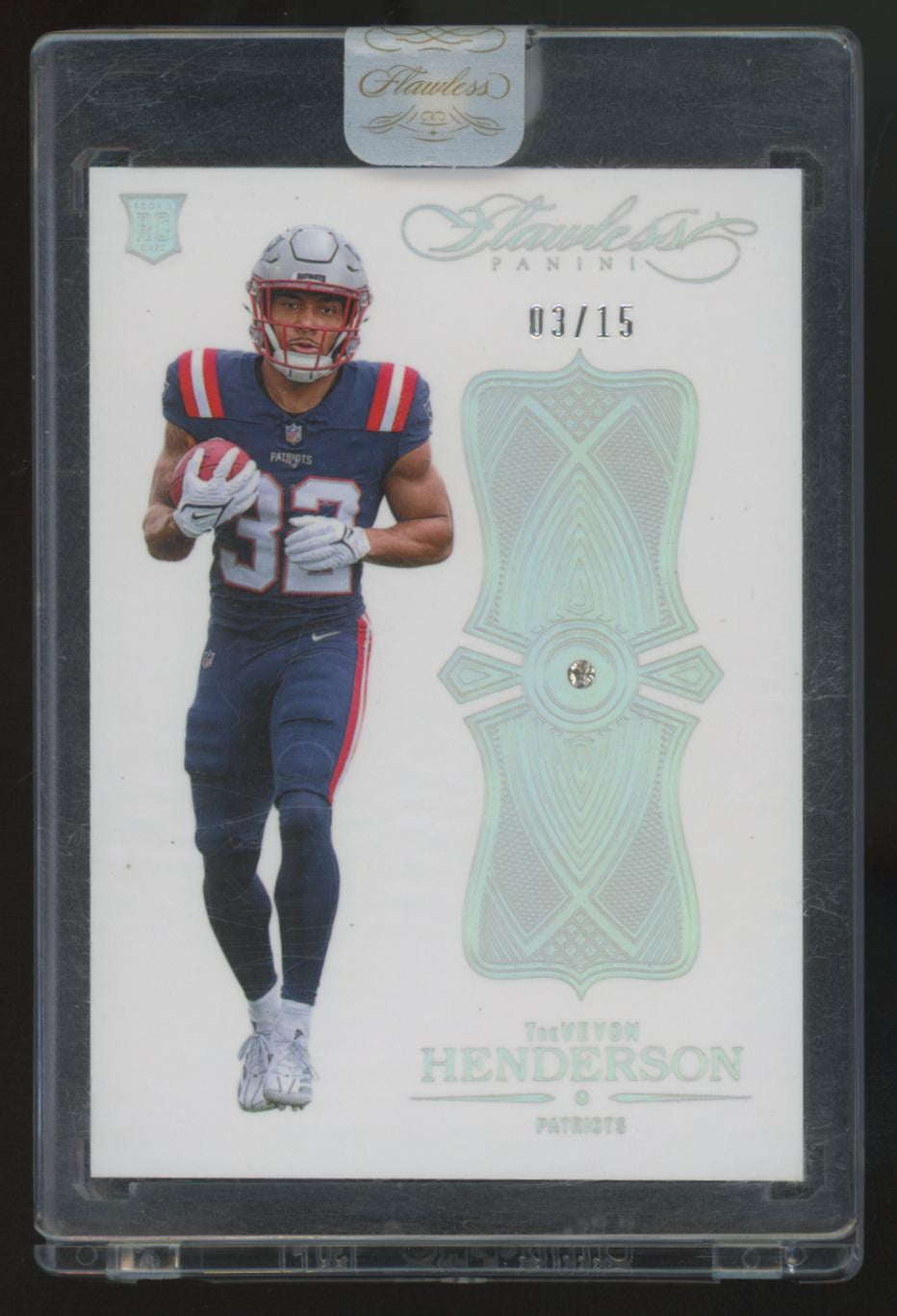 2025 Panini Flawless TreVeyon Henderson RC Diamond Anniversary /15 #23