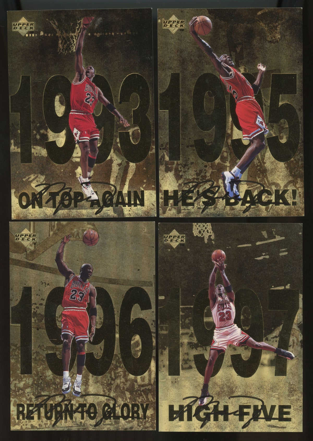 1997-98 Upper Deck Michael Jordan Gatorade Complete Set (12/12) EX-NM