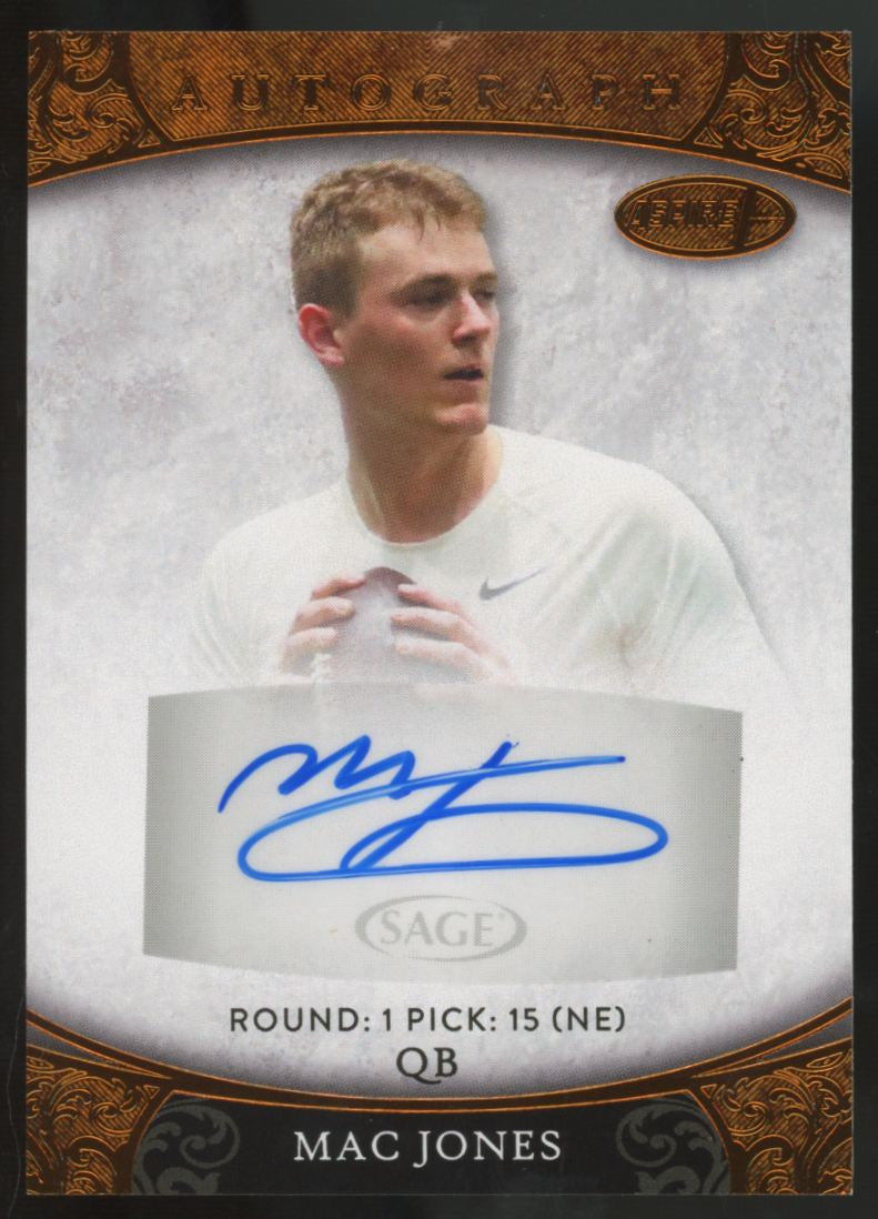 2021 Sage Aspire Mac Jones RC Auto #ASP-60