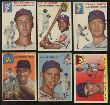 1954/1955/1956 Topps Baseball (Lot Of 18) VG