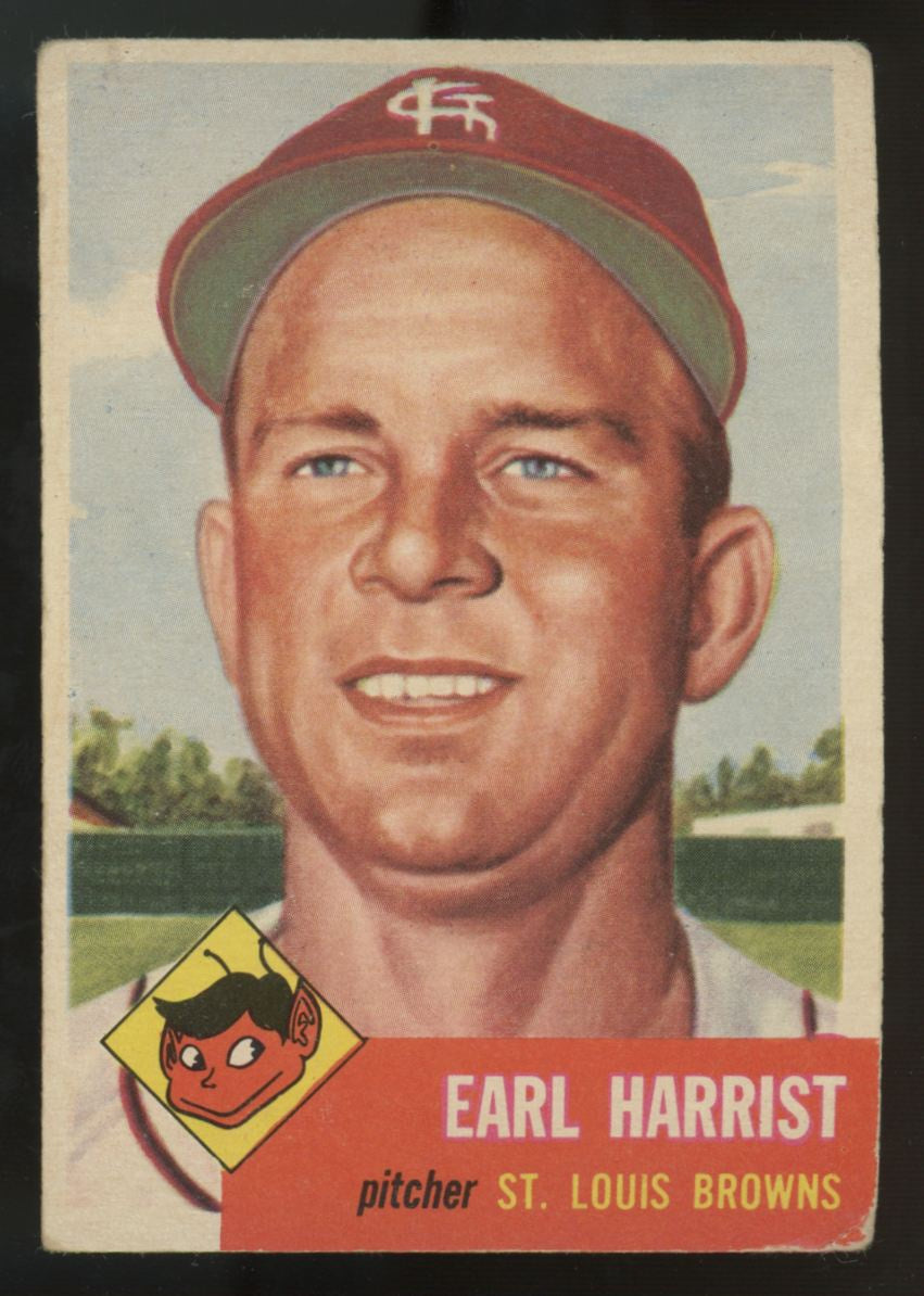1953 Topps Earl Harrist #65 Good