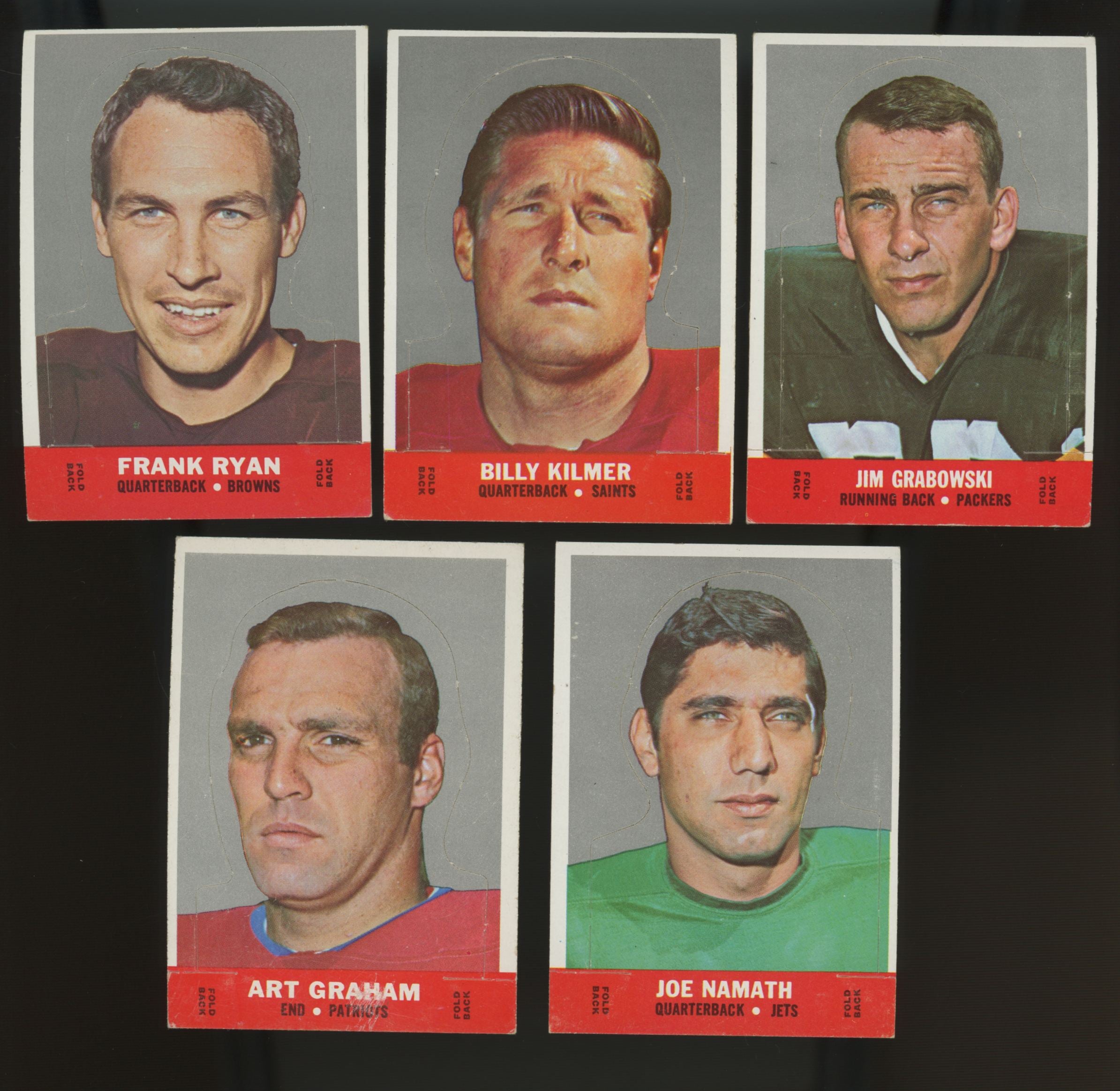 1968 Topps Football Stand-Up Complete Set (22) EX