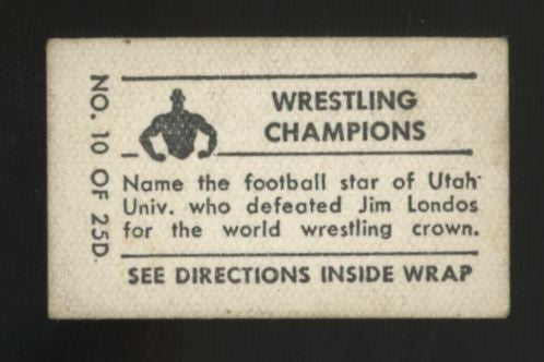 1948 Topps Magic Dean Detton Wrestling Champions #10 G/VG