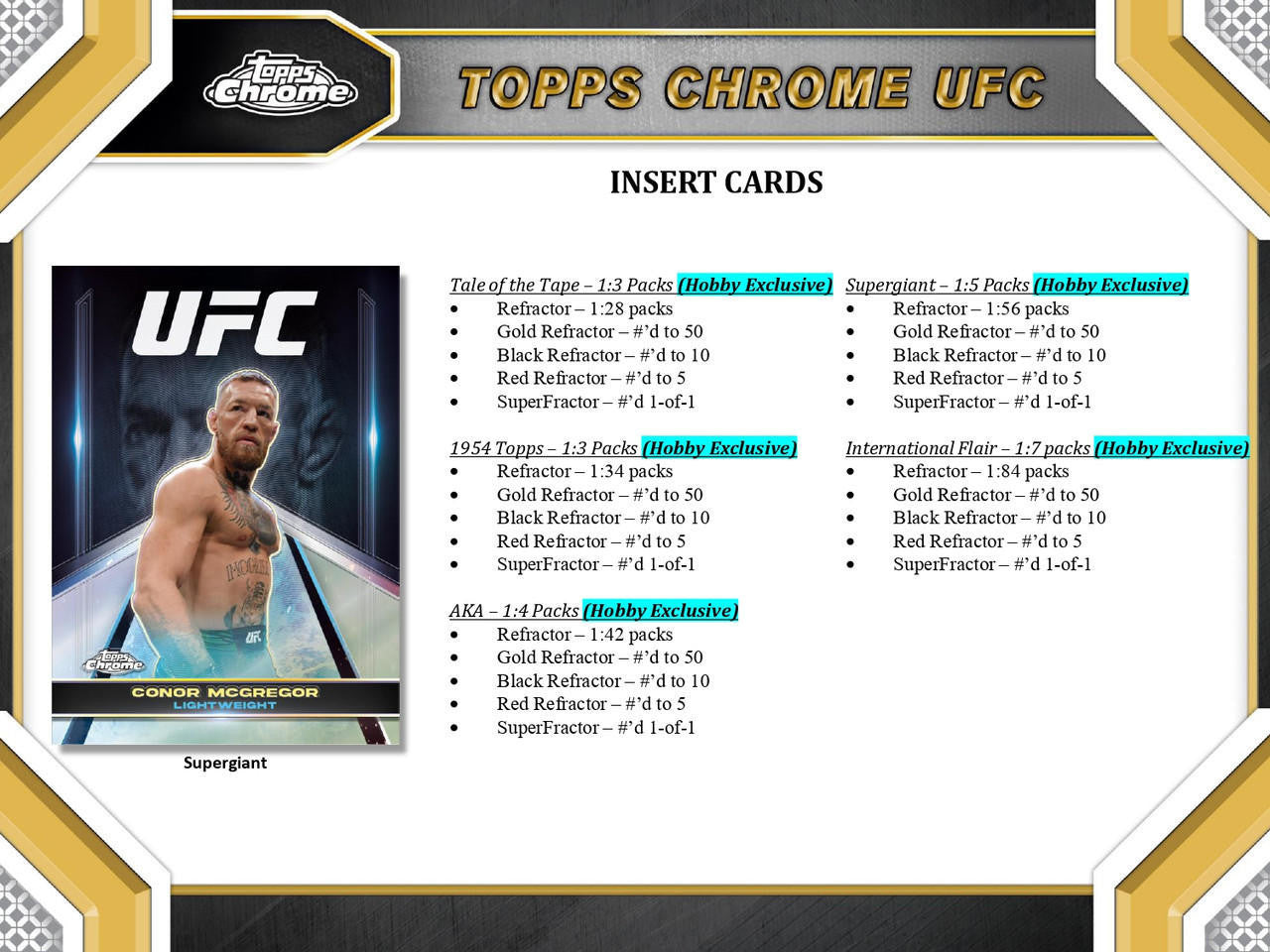 2024 Topps Chrome UFC Hobby Box