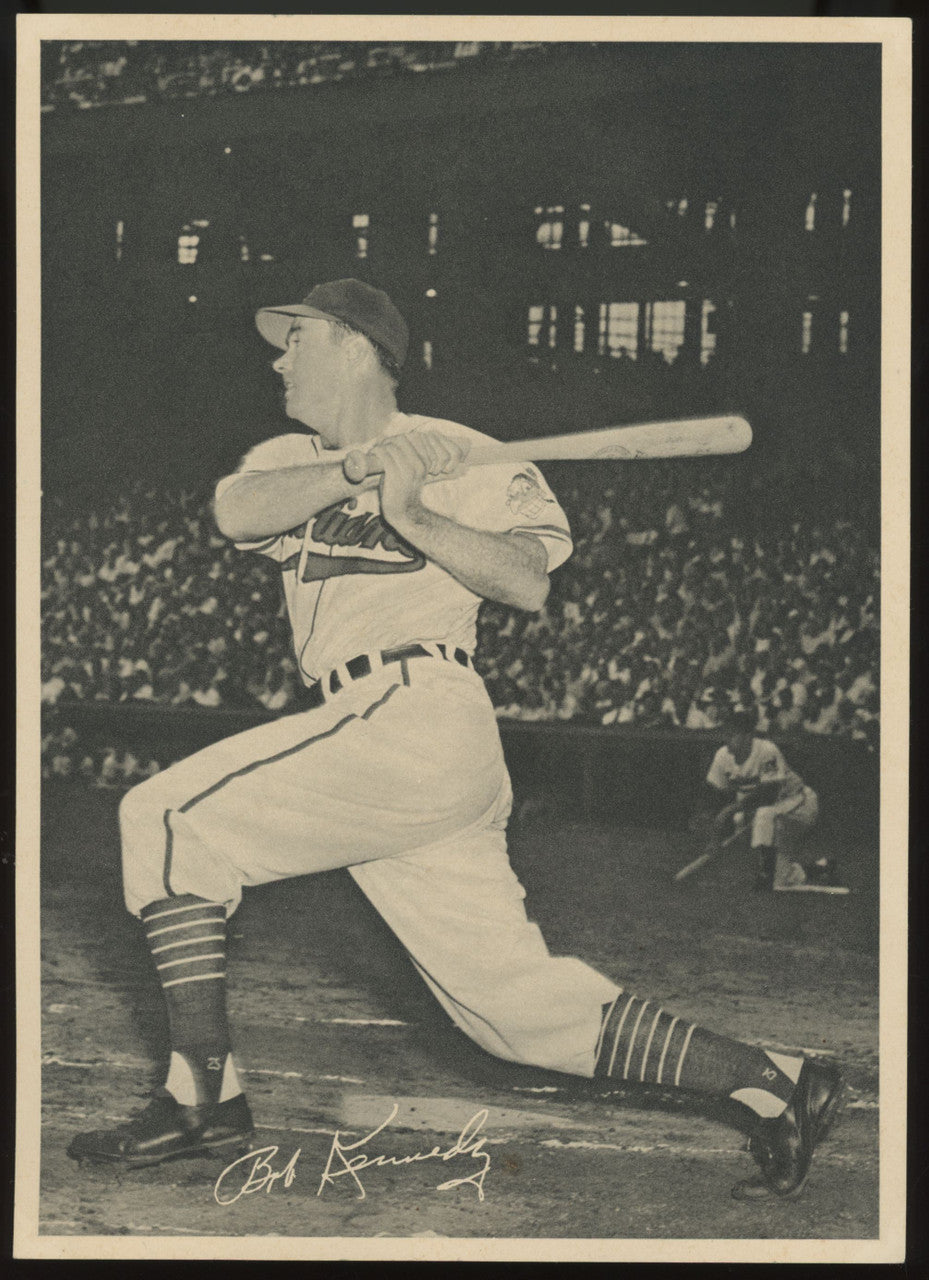 1950 Cleveland Indians Num Num Foods Bob Kennedy Stamped Back VG