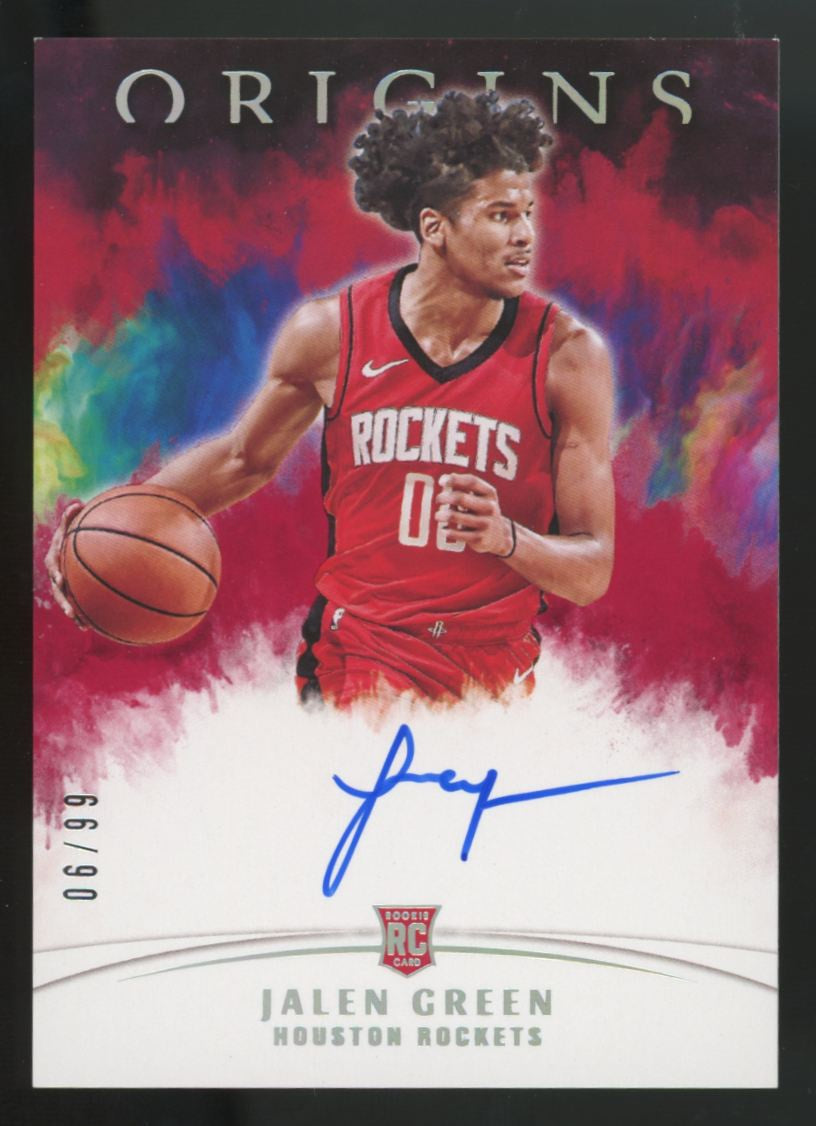 2021-22 Panini Origins Jalen Green RC Red Auto /99 #RA-GRE