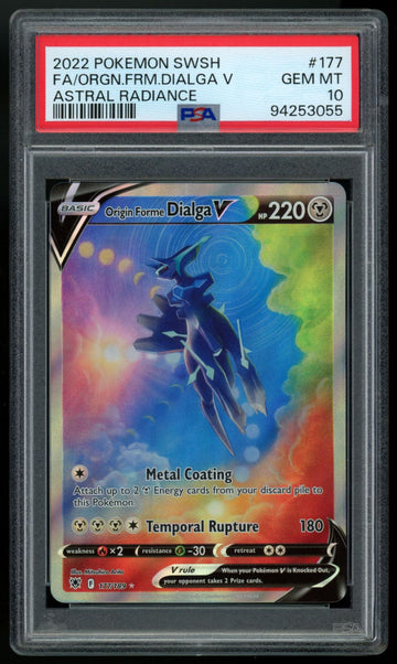 2022 Pokemon Origin Forme Dialga V Astral Radiance Full Art #177 PSA 10