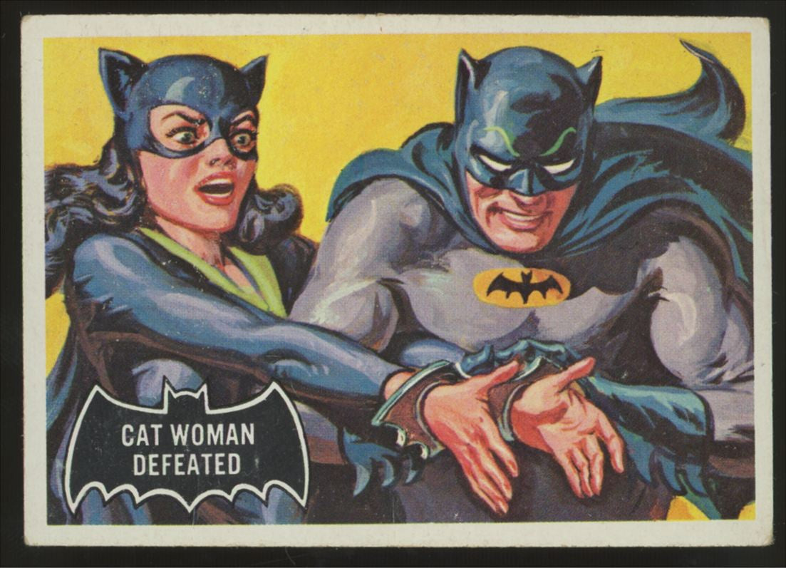 1966 Topps Batman Cat Woman Defeated #35 VG