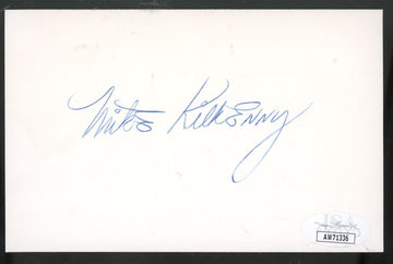 Mike Kilkenny Signed Autographed Index Card JSA