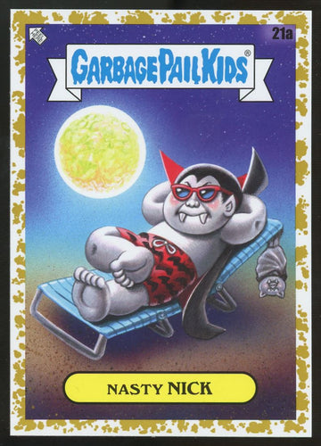 2021 Topps Garbage Pail Kids Nasty Nick Fool's Gold /50 #21a