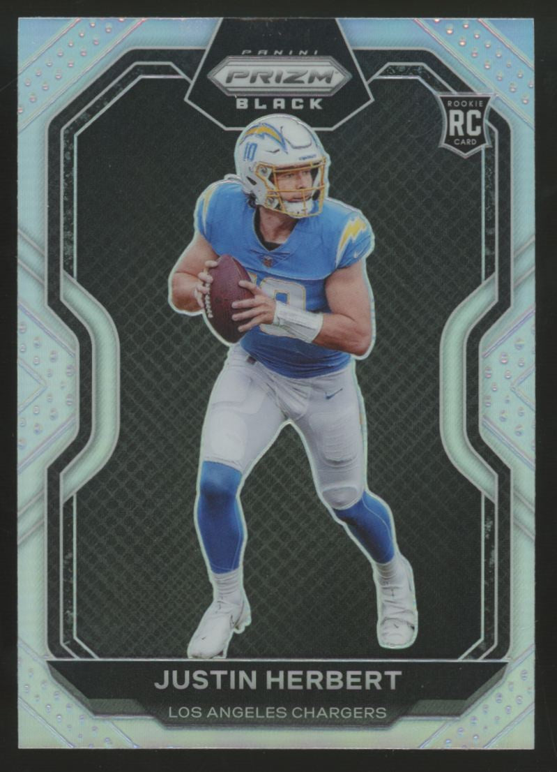 2020 Panini Prizm Black Justin Herbert RC Silver #PB-3