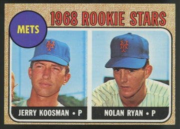 1968 Topps Jerry Koosman, Nolan Ryan RC Rookie Stars #177 VG/EX - EX