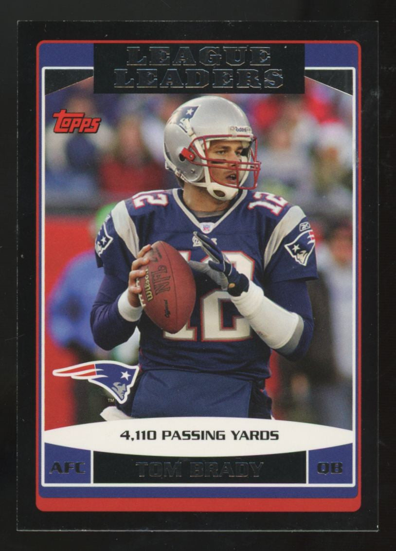 2006 Topps Tom Brady League Leaders Black Border /51 #280
