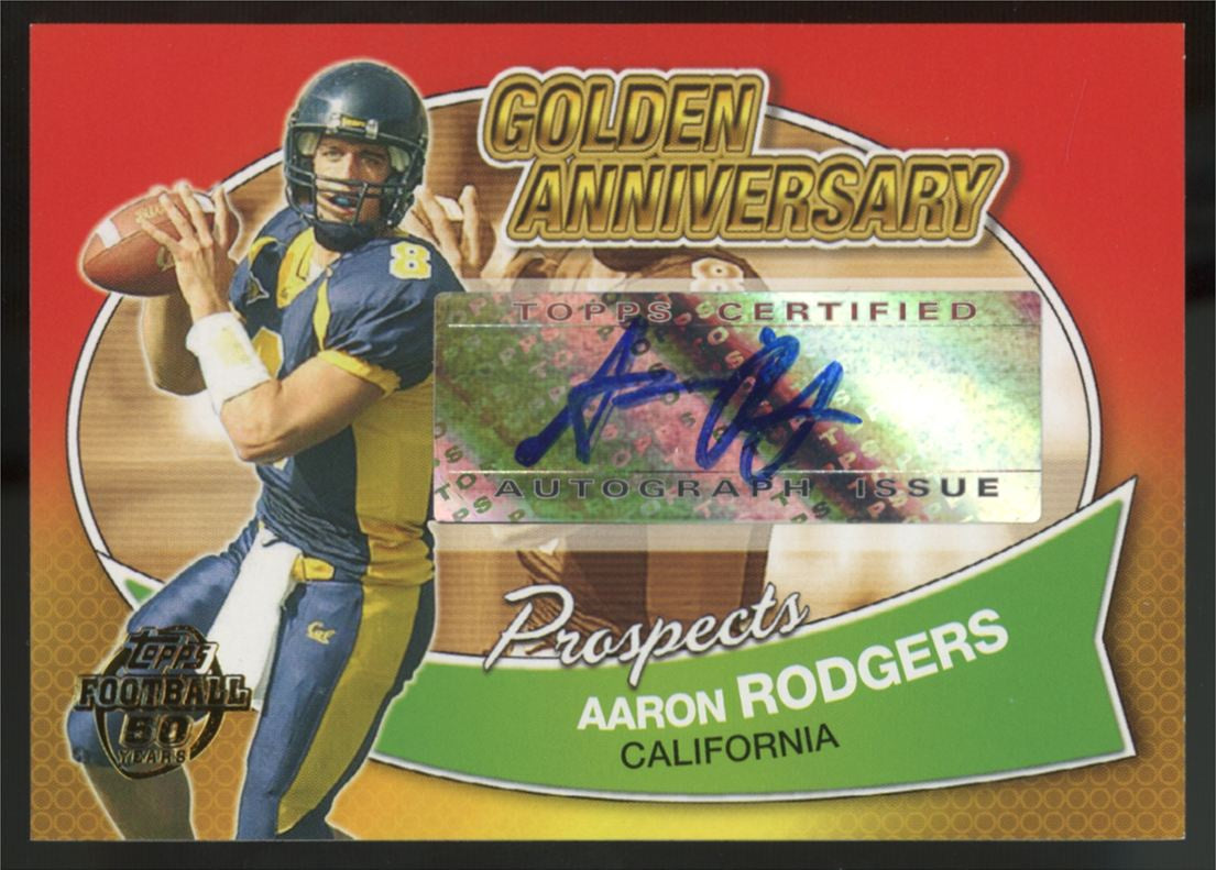 2005 Topps Aaron Rodgers RC Golden Anniversary Prospect Auto #GAP-AR