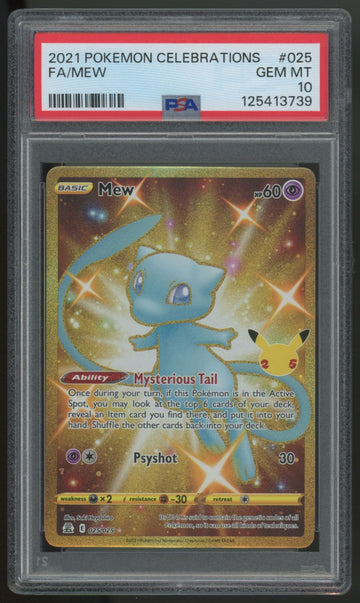 2021 Pokemon Mew Celebration Full Art #025 PSA 10