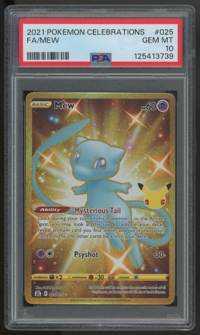 2021 Pokemon Mew Celebration Full Art #025 PSA 10