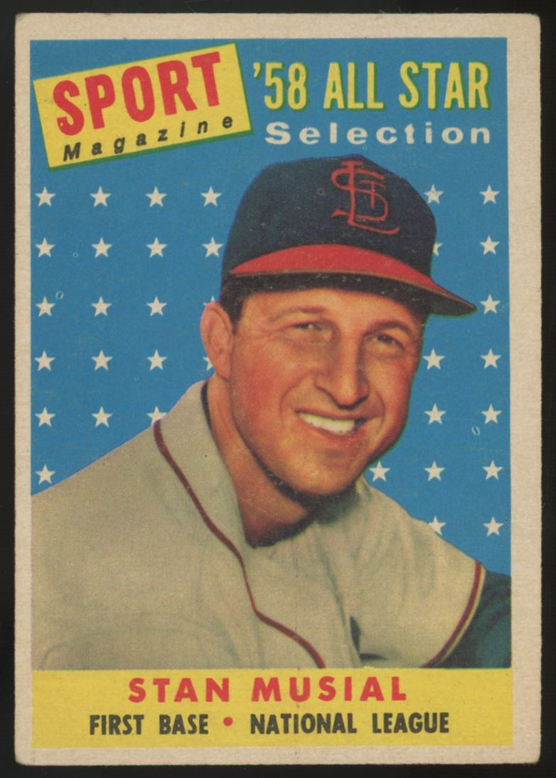 1958 Topps Stan Musial All Star #476 VG/EX "A"