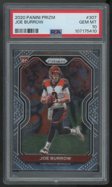 2020 Panini Prizm Joe Burrow RC #307 PSA 10 *410