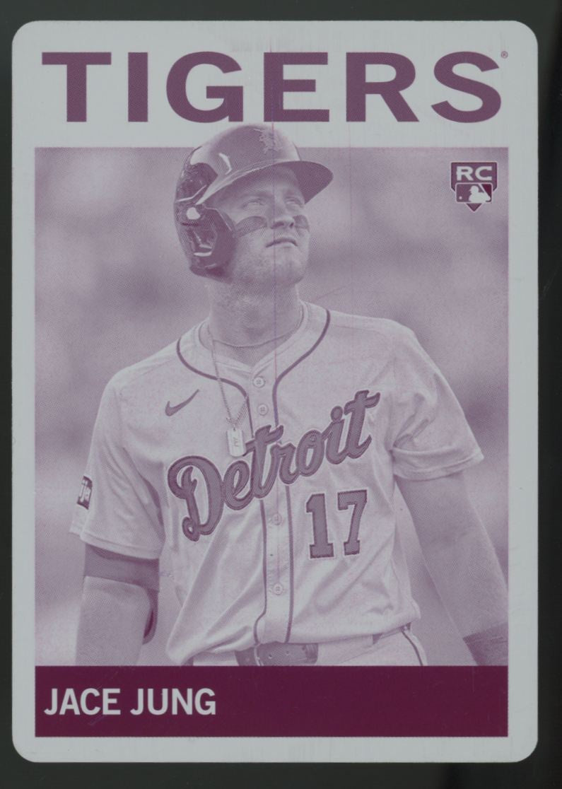2025 Topps Archives Jace Jung RC Magenta Printing Plate 1/1 #5